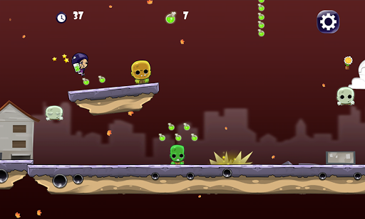 Girl vs Zombie Run Game - Gameplay image of android game