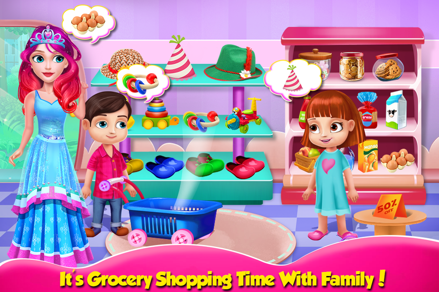 Princess cooking and cleaning - Gameplay image of android game