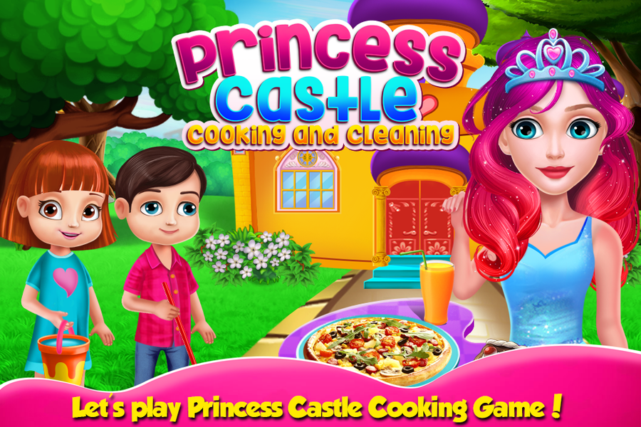 Princess cooking and cleaning - Gameplay image of android game