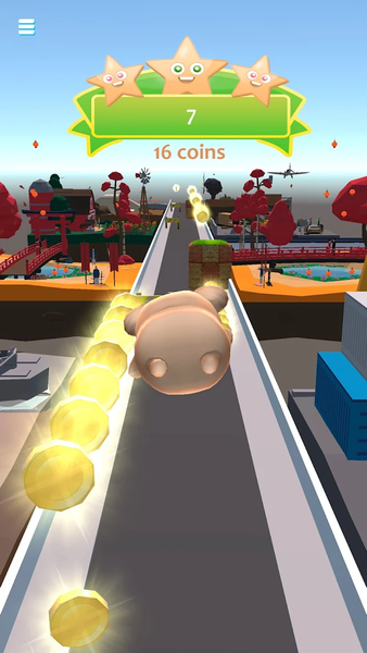 Kawaii Hamster Run - Fun race - Gameplay image of android game
