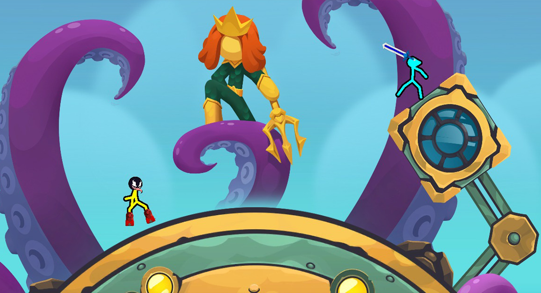 Stickman Clash - Gameplay image of android game