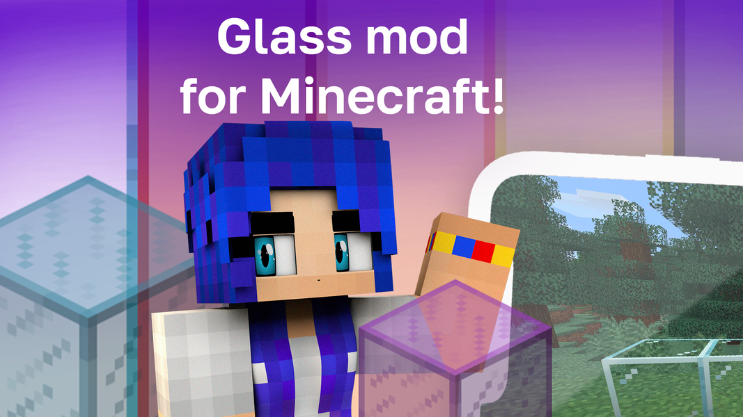 Connected Glass Minecraft Mod - Image screenshot of android app