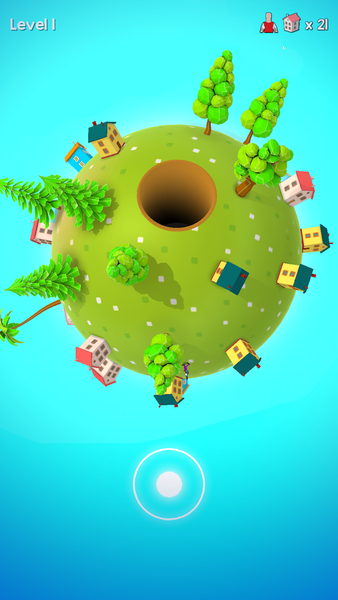 Hole World - Gameplay image of android game