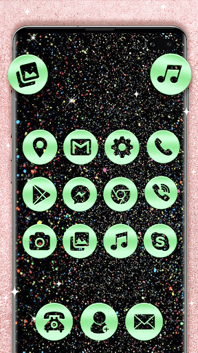 Glitter Launcher for Girls - عکس برنامه موبایلی اندروید