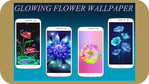 Glowing Flower Wallpaper - Image screenshot of android app