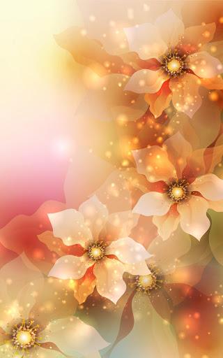 Glowing Flowers Live Wallpaper - Image screenshot of android app