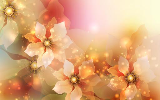 Glowing Flowers Live Wallpaper - Image screenshot of android app