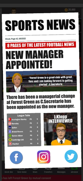 FCM23 Soccer Club Management - Gameplay image of android game