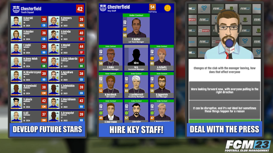 FCM23 Soccer Club Management - Gameplay image of android game
