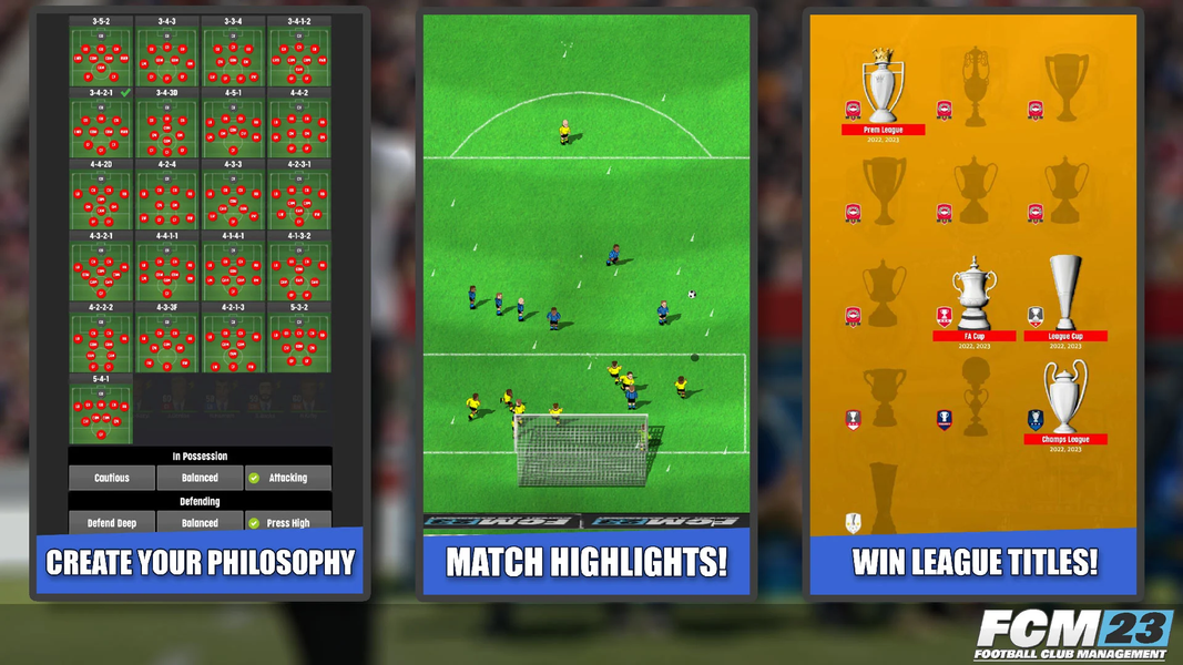 FCM23 Soccer Club Management - Gameplay image of android game