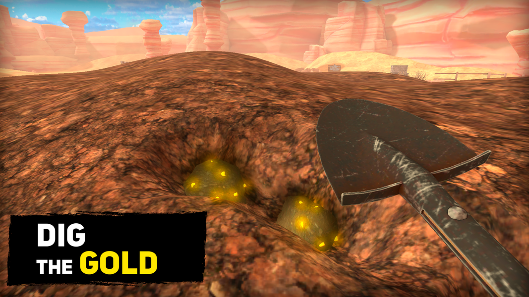 Gold Rush Miner Simulator 3D - Gameplay image of android game