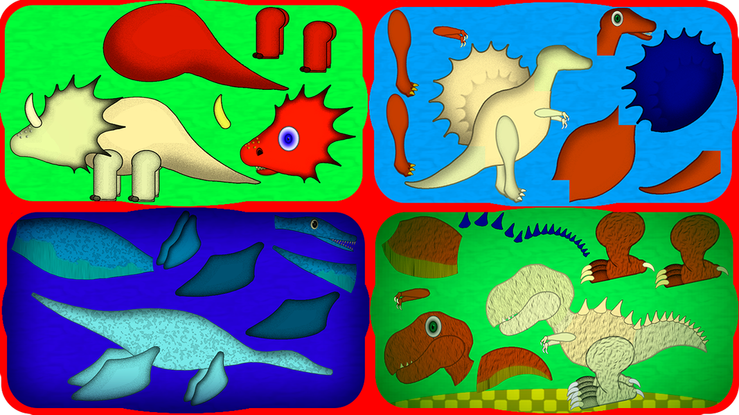 Dino ABC and puzzles - عکس برنامه موبایلی اندروید