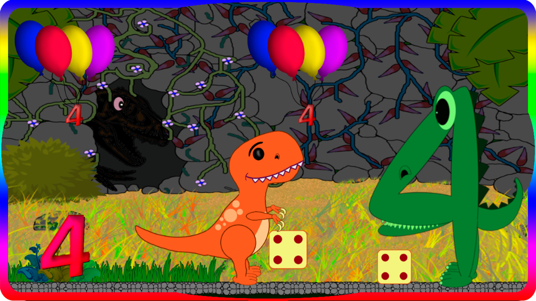 Dino and Numbers - Gameplay image of android game