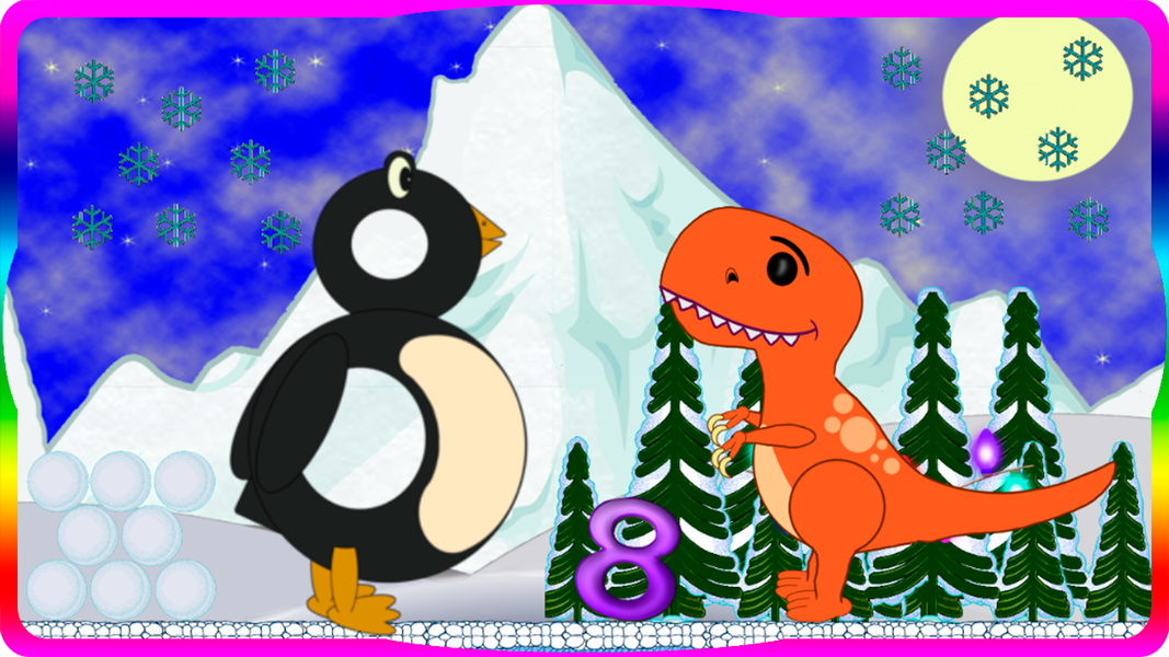 Dino and Numbers - Gameplay image of android game