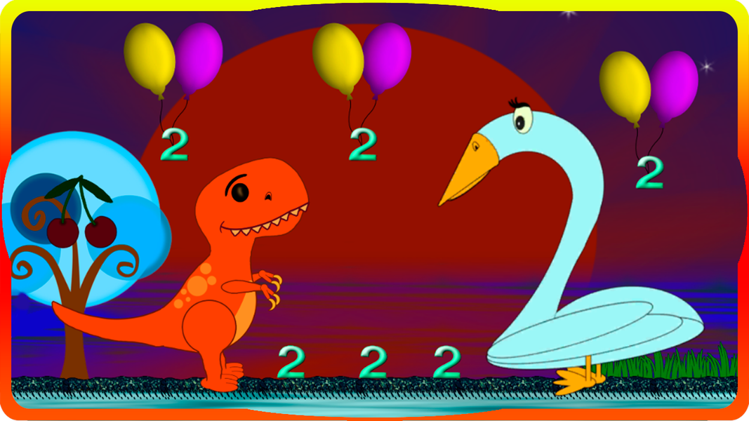 Dino and Numbers - عکس بازی موبایلی اندروید