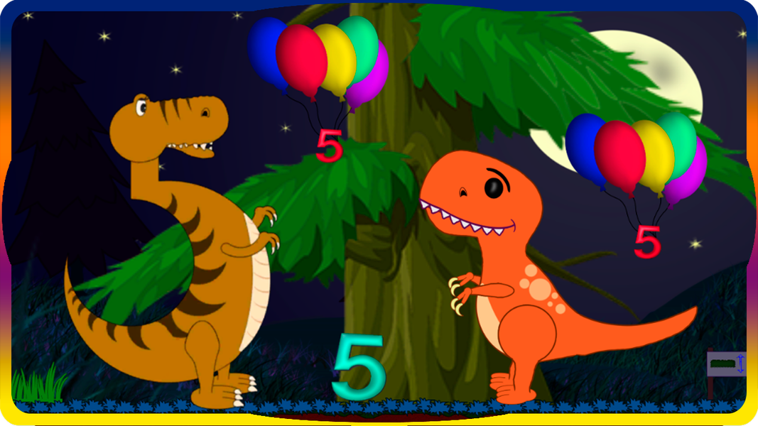 Dino and Numbers - Gameplay image of android game