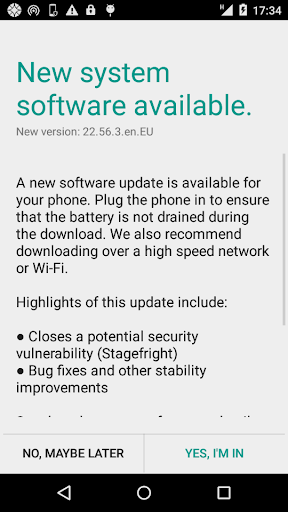 Upgrade Assistant for Android - Image screenshot of android app