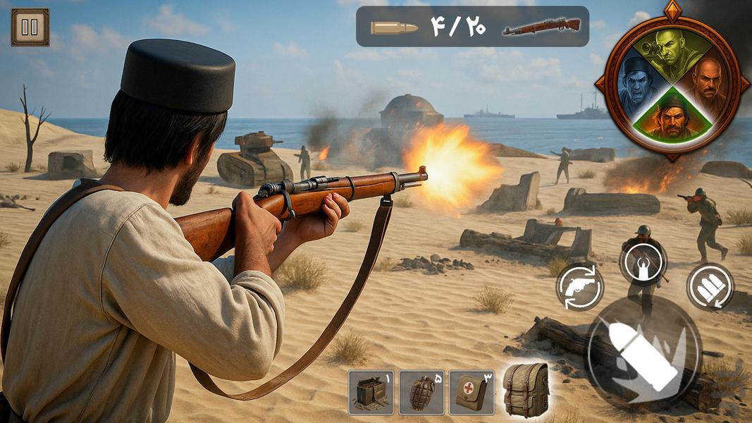 رئیسعلی دلواری: شوتر استراتژی مقاومت - عکس بازی موبایلی اندروید