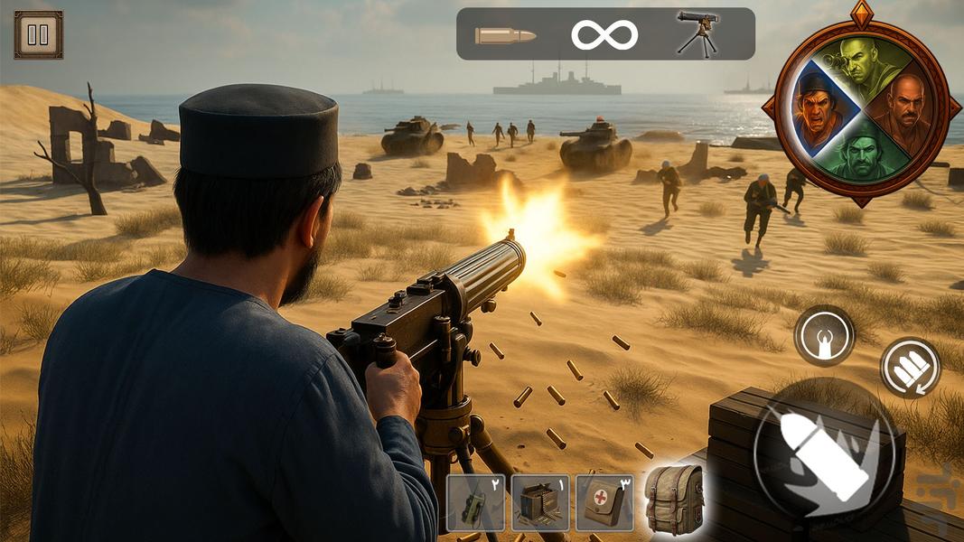 رئیسعلی دلواری: شوتر استراتژی مقاومت - عکس بازی موبایلی اندروید