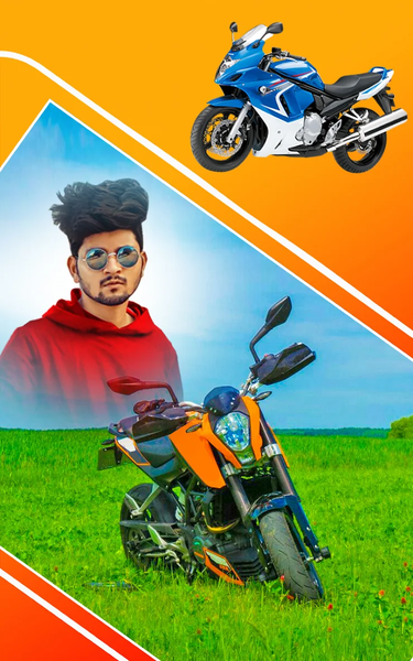 Bike photo editor: frames - عکس برنامه موبایلی اندروید