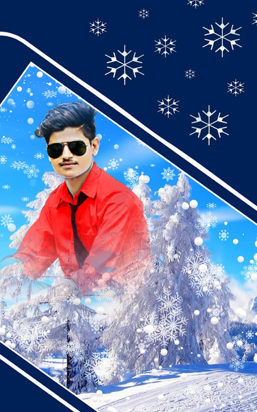 Snowfall photo editor: frames - Image screenshot of android app