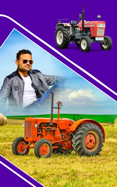 Tractor photo editor: frames - عکس برنامه موبایلی اندروید