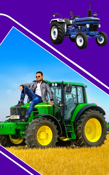 Tractor photo editor: frames - عکس برنامه موبایلی اندروید