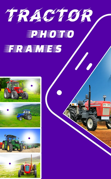 Tractor photo editor: frames - عکس برنامه موبایلی اندروید