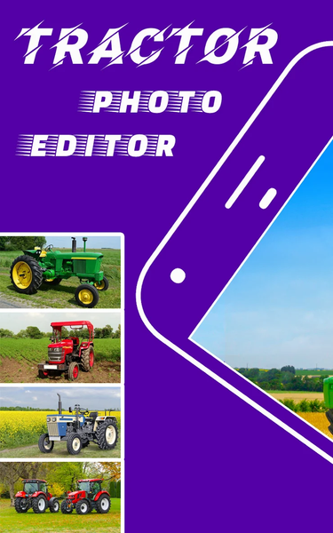 Tractor photo editor: frames - عکس برنامه موبایلی اندروید
