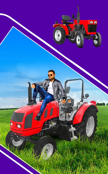 Tractor photo editor: frames - عکس برنامه موبایلی اندروید