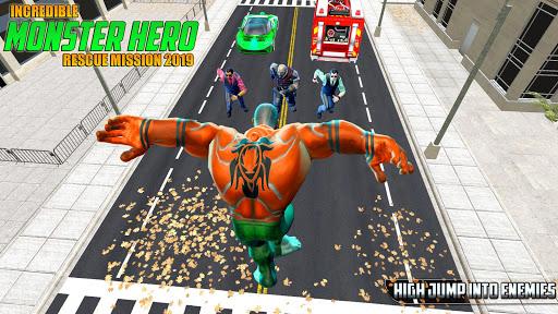 Incredible Monster Superhero Crime City 2018 - Image screenshot of android app