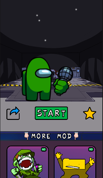 Friday Funny Mod Green Imposto - Gameplay image of android game