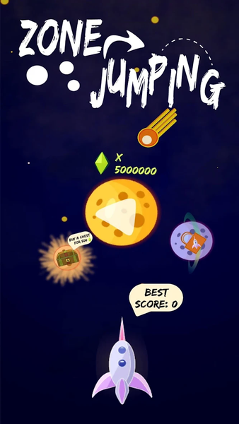 Zone Jumping - Fly in a spaces - Gameplay image of android game