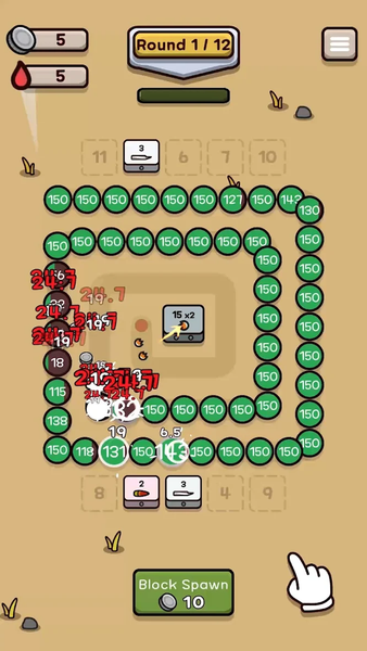 Block Kingdom Defense - Gameplay image of android game