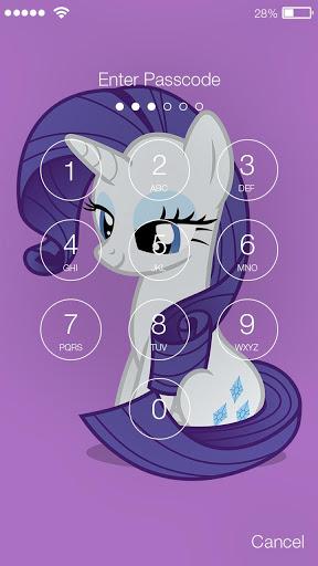 Pony Sketch ART Screen Lock - Image screenshot of android app