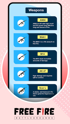 Guide For Free Fire - عکس برنامه موبایلی اندروید