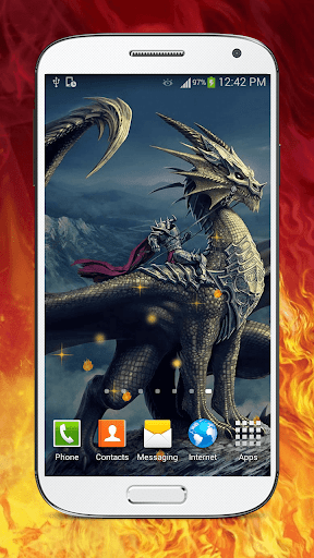 HD Dragons Live Wallpaper - Image screenshot of android app