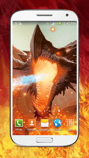 HD Dragons Live Wallpaper - Image screenshot of android app