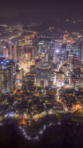 Wallpaper 4k panorama, skyscraper, seoul, south korea 4k Wallpaper