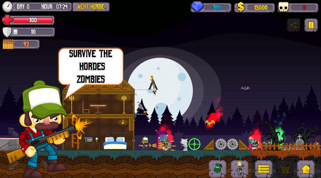 Zombie Shooting-Survive undead - Gameplay image of android game