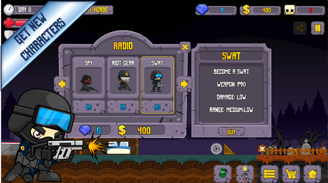 Zombie Shooting-Survive undead - Gameplay image of android game