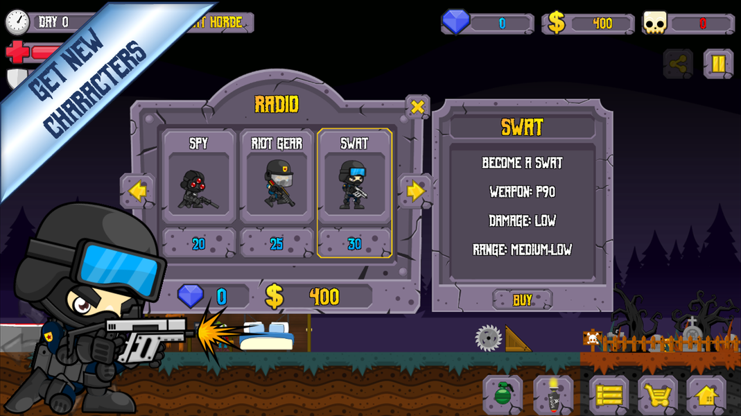 Zombie Shooting-Survive undead - Gameplay image of android game