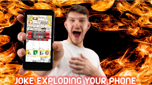 Bomb explosion-Broken screen - Image screenshot of android app