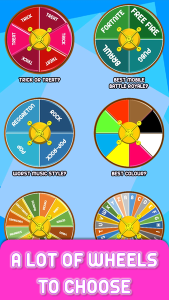 Decision wheel-Roulette decide - عکس برنامه موبایلی اندروید