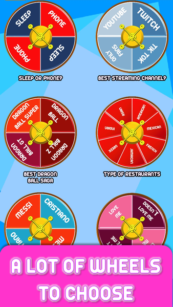 Decision wheel-Roulette decide - عکس برنامه موبایلی اندروید