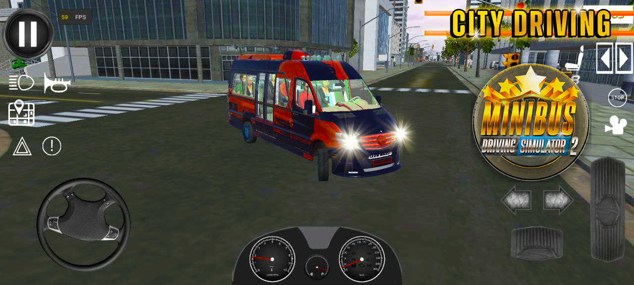 Minibus Simulator-City Driving - Gameplay image of android game