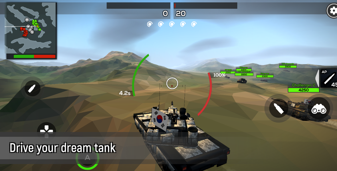 Poly Tank 2 : Battle war games - Gameplay image of android game