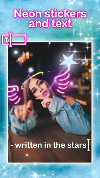 Neon Wings Photo Editor - عکس برنامه موبایلی اندروید