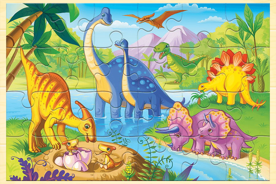 Dinosaur Puzzle Jurassic World - عکس بازی موبایلی اندروید