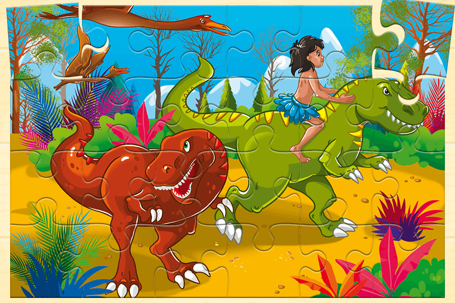 Dinosaur Puzzle Jurassic World - عکس بازی موبایلی اندروید